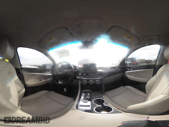 2021 Genesis G70 2.0T with VIN KMTG64LA9MU073635, listed as a IAAI auction lot 41829019 with 47,186 mi miles and . Bid and sale history available at DreamBid. Image 18.