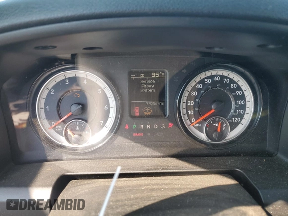 2021 Ram 1500 Tradesman with VIN 3C6JR6DG4MG614546, listed as a Copart auction lot 71808964 with 76,287 mi miles and Salvage title. Bid and sale history available at DreamBid. Image 9.