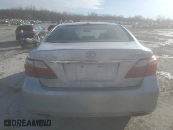2012 Lexus LS 460 with VIN JTHCL5EF1C5014719, listed as a Copart auction lot 41970505 with Not provided miles and Salvage title. Bid and sale history available at DreamBid. Image 6.