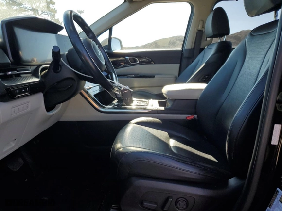 2022 Kia Carnival SX Prestige with VIN KNDNE5H3XN6081449, listed as a Copart auction lot 46453085 with 43,537 mi miles and Salvage Title. Bid and sale history available at carsss.com. Image 7.
