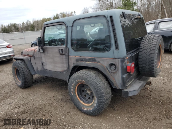 1997 Jeep Wrangler Sahara with VIN 1J4FY49S1VP526452, listed as a Copart auction lot 81983464 with 0 mi miles and Non Repairable. Bid and sale history available at carsss.com. Image 2.