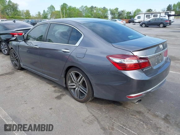 2016 Honda Accord Sport with VIN 1HGCR2F57GA127299, listed as a IAAI auction lot 42028396 with 122,956 mi miles and . Bid and sale history available at DreamBid. Image 3.