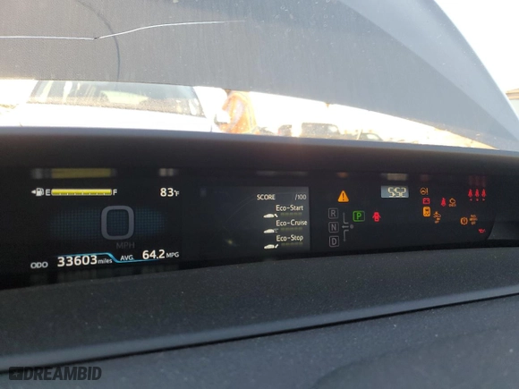 2022 Toyota Prius Prime LE with VIN JTDKAMFP0N3208001, listed as a Copart auction lot 88774015 with 33,603 mi miles and Salvage Title. Bid and sale history available at carsss.com. Image 9.