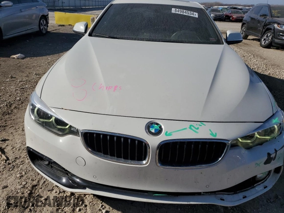 2018 BMW 4 Series 430i with VIN WBA4W3C57JAE99559, listed as a Copart auction lot 84984534 with 60,620 mi miles and Salvage Title. Bid and sale history available at DreamBid. Image 5.