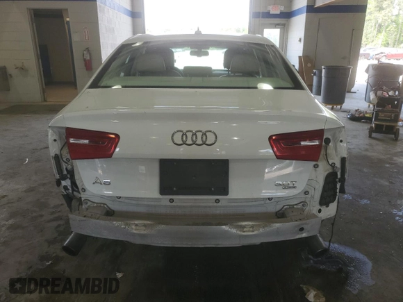 2012 Audi A6 Prestige with VIN WAUHGAFC4CN053505, listed as a Copart auction lot 54649245 with 92,328 mi miles and Salvage title. Bid and sale history available at DreamBid. Image 6.