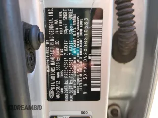 2013 Kia Sorento LX with VIN 5XYKTDA2XDG310583, listed as a Copart auction lot 53015265 with 167,009 mi miles and Non repairable. Bid and sale history available at DreamBid. Image 13.