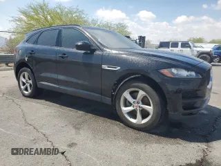 2017 Jaguar F-Pace 35t Premium with VIN SADCJ2BVXHA090332, listed as a Copart auction lot 55671435 with 92,443 mi miles and Salvage Title. Bid and sale history available at DreamBid. Image 4.
