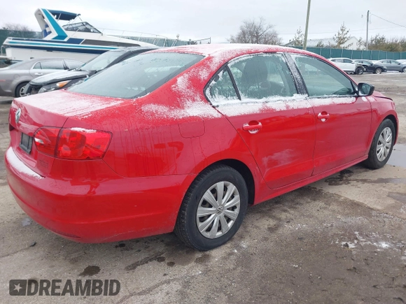 2013 Volkswagen Jetta Sedan S with VIN 3VW2K7AJ9DM382421, listed as a IAAI auction lot 41738229 with 213,908 mi miles. Bid and sale history available at carsss.com. Image 4.