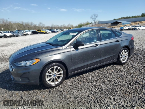2019 Ford Fusion SE with VIN 3FA6P0HD9KR158973, listed as a Copart auction lot 50158435 with 76,956 mi miles and Salvage Title. Bid and sale history available at DreamBid. Image 1.