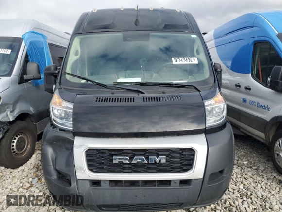 2022 Ram ProMaster Cargo with VIN 3C6LRVBG6NE113371, listed as a Copart auction lot 76282374 with 65,101 mi miles and Clean Title. Bid and sale history available at DreamBid. Image 5.
