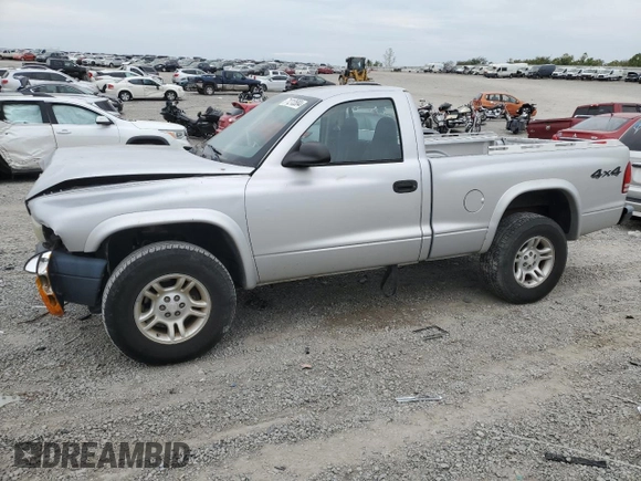 2004 Dodge Dakota with VIN 1D7GG16K44S700371, listed as a Copart auction lot 71213584 with 105,603 mi miles and Salvage Title. Bid and sale history available at DreamBid. Image 1.