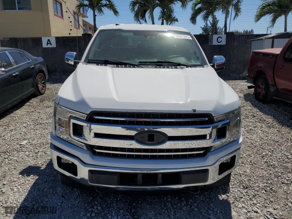 2018 Ford F-150 XL with VIN 1FTFW1E58JKE96352, listed as a Copart auction lot 48501285 with 114,778 mi miles and Salvage Title. Bid and sale history available at carsss.com. Image 5.