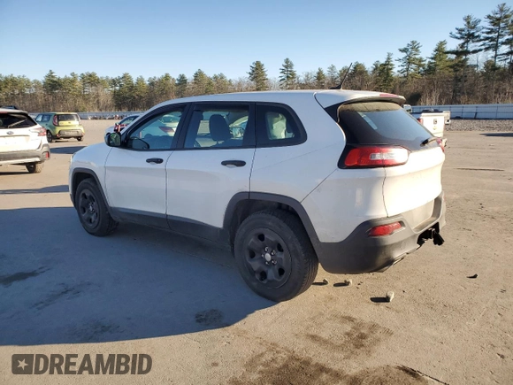 2017 Jeep Cherokee Sport with VIN 1C4PJMAS4HD234617, listed as a Copart auction lot 80662074 with 125,362 mi miles and Salvage title. Bid and sale history available at DreamBid. Image 2.