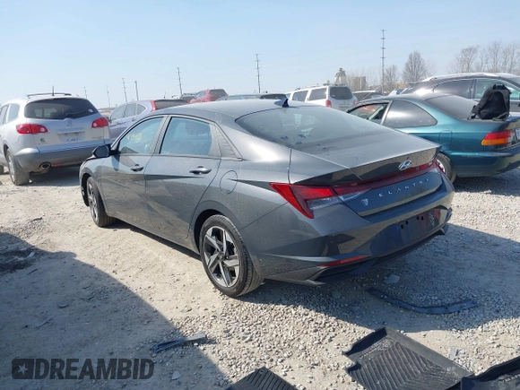 2023 Hyundai Elantra SEL with VIN KMHLS4AG4PU605972, listed as a IAAI auction lot 41784088 with 54,125 mi miles and . Bid and sale history available at DreamBid. Image 3.