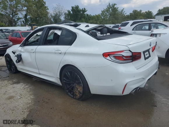 2019 BMW M5 Competition with VIN WBSJF0C51KB285852, listed as a Copart auction lot 69226404 with NaN miles and Salvage Title. Bid and sale history available at carsss.com. Image 2.
