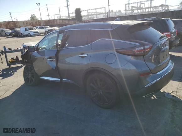 2023 Nissan Murano Platinum with VIN 5N1AZ2DJ5PC136444, listed as a Copart auction lot 77494904 with 12,391 mi miles and Salvage Title. Bid and sale history available at carsss.com. Image 2.