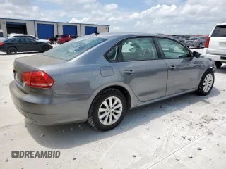 2012 Volkswagen Passat S with VIN 1VWAH7A30CC096307, listed as a Copart auction lot 63199545 with 120,348 mi miles and Salvage title. Bid and sale history available at DreamBid. Image 3.