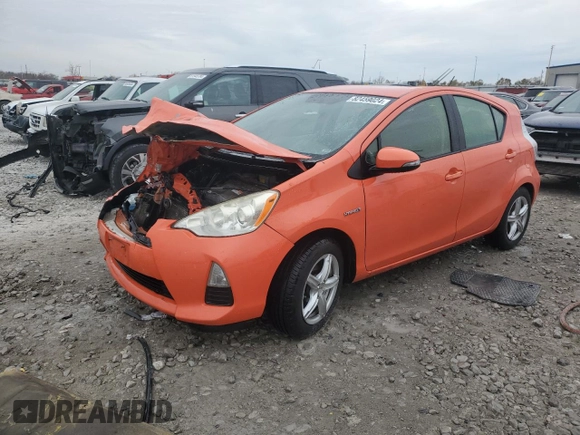 2012 Toyota Prius One with VIN JTDKDTB3XC1026707, listed as a Copart auction lot 82459024 with Not Provided miles and Clean Title. Bid and sale history available at carsss.com. Image 1.