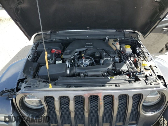 2020 Jeep Wrangler Unlimited Sahara High Altitude with VIN 1C4HJXEG6LW286324, listed as a Copart auction lot 45111415 with 46,984 mi miles and Non repairable. Bid and sale history available at DreamBid. Image 11.