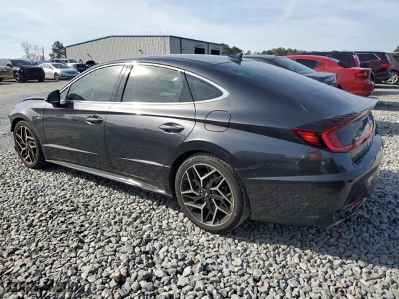 2021 Hyundai Sonata N Line with VIN 5NPEK4JC8MH106592, listed as a Copart auction lot 42183565 with 52,698 mi miles and Salvage Title. Bid and sale history available at carsss.com. Image 2.