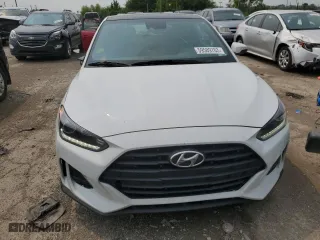 2020 Hyundai Veloster 2.0 with VIN KMHTG6AFXLU020800, listed as a Copart auction lot 59589763 with 73,367 mi miles. Bid and sale history available at carsss.com. Image 5.