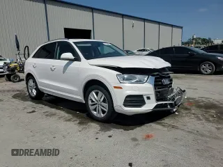 2017 Audi Q3 Premium with VIN WA1BCCFS7HR014683, listed as a Copart auction lot 54739465 with 64,917 mi miles and Salvage title. Bid and sale history available at DreamBid. Image 14.