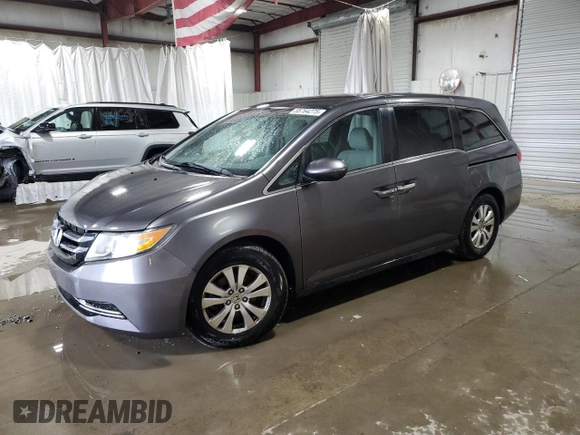 2015 Honda Odyssey EX z VIN 5FNRL5H43FB031014, wystawiony jako Copart lot #55764275 z przebiegiem 110 735 mil mil oraz Szkoda całkowita • Salvage title. Historia ofert i sprzedaży dostępna na DreamBid. Obrazek 1.