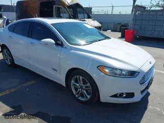 2016 Ford Fusion Energi Titanium with VIN 3FA6P0SU4GR320590, listed as a IAAI auction lot 41748132 with 360,161 mi miles. Bid and sale history available at carsss.com. Image 1.