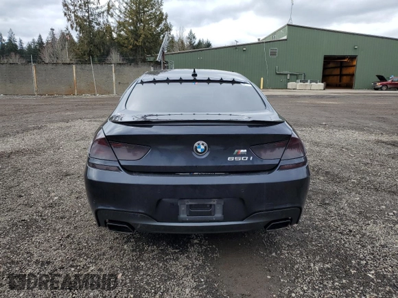 2013 BMW 6 Series 650i with VIN WBA6B2C50DD128242, listed as a Copart auction lot 44441885 with 107,960 mi miles and Salvage Title. Bid and sale history available at DreamBid. Image 6.