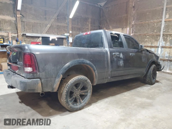 2021 Ram 1500 Warlock with VIN 1C6RR7GG2MS583892, listed as a Copart auction lot 48057845 with 128,586 mi miles and Salvage title. Bid and sale history available at DreamBid. Image 3.