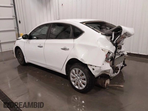 2017 Nissan Sentra SV with VIN 3N1AB7APXHY372520, listed as a IAAI auction lot 42051927 with 95,690 mi miles. Bid and sale history available at carsss.com. Image 3.