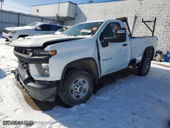 2021 Chevrolet Silverado 2500HD Work Truck with VIN 1GC0WLE71MF200667, listed as a Copart auction lot 44150295 with 0 mi miles and Clean Title. Bid and sale history available at carsss.com. Image 1.
