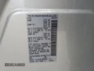 2019 Nissan Pathfinder S with VIN 5N1DR2MN6KC640753, listed as a Copart auction lot 43388025 with 79,881 mi miles and Salvage Title. Bid and sale history available at DreamBid. Image 15.