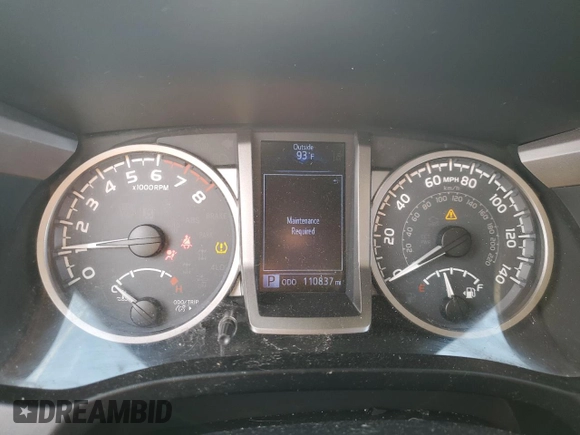 2019 Toyota Tacoma SR z VIN 3TMCZ5AN1KM191177, wystawiony jako Copart lot #56282085 z przebiegiem 110 837 mil mil oraz Szkoda całkowita • Salvage title. Historia ofert i sprzedaży dostępna na DreamBid. Obrazek 9.