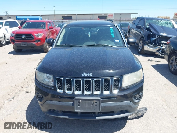 2012 Jeep Compass Sport with VIN 1C4NJCBA9CD684182, listed as a IAAI auction lot 41973857 with 216,722 mi miles. Bid and sale history available at carsss.com. Image 6.