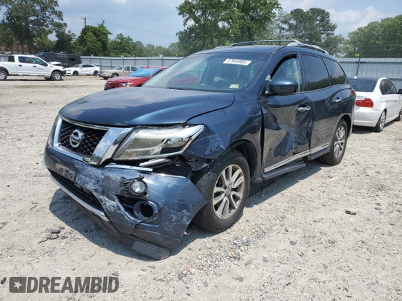 2013 Nissan Pathfinder Platinum with VIN 5N1AR2MM8DC642369, listed as a Copart auction lot 57944905 with 152,984 mi miles and Salvage title. Bid and sale history available at DreamBid. Image 1.