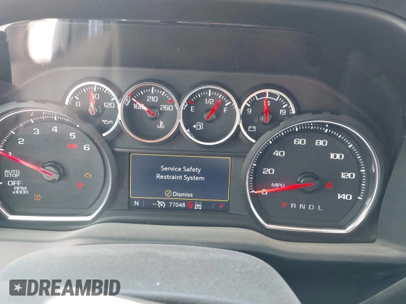 2021 Chevrolet Silverado 1500 LT Trail Boss with VIN 1GCPYFEL6MZ148202, listed as a IAAI auction lot 41908592 with 77,048 mi miles and . Bid and sale history available at DreamBid. Image 7.