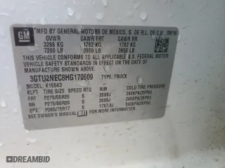 2017 GMC Sierra 1500 SLT with VIN 3GTU2NEC8HG170609, listed as a Copart auction lot 52048405 with 162,154 mi miles and Salvage Title. Bid and sale history available at carsss.com. Image 12.