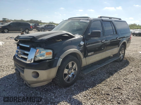 2008 Ford Expedition EL Eddie Bauer with VIN 1FMFK17518LA15611, listed as a Copart auction lot 42910895 with 261,164 mi miles and Salvage Title. Bid and sale history available at carsss.com. Image 1.