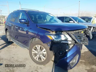 2020 Nissan Pathfinder SV with VIN 5N1DR2BN3LC628399, listed as a IAAI auction lot 41298845 with 46,392 mi miles. Bid and sale history available at carsss.com. Image 1.
