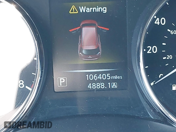 2015 Nissan Rogue S with VIN KNMAT2MV9FP547426, listed as a IAAI auction lot 41455852 with 106,405 mi miles. Bid and sale history available at carsss.com. Image 15.