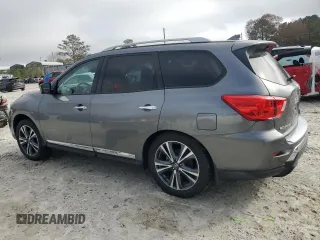 2020 Nissan Pathfinder Platinum with VIN 5N1DR2DM8LC597929, listed as a Copart auction lot 85009934 with 72,294 mi miles and Salvage Title. Bid and sale history available at carsss.com. Image 2.