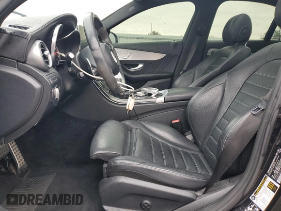 2017 Mercedes-Benz C 43 AMG with VIN 55SWF6EB1HU198007, listed as a Copart auction lot 48469895 with 110,341 mi miles and Salvage Title. Bid and sale history available at DreamBid. Image 7.