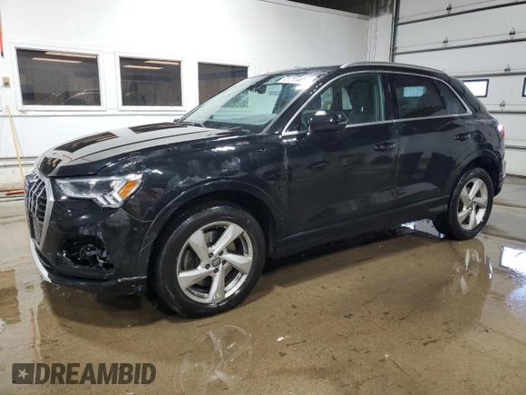 2019 Audi Q3 Premium Plus with VIN WA1BECF32K1086531, listed as a Copart auction lot 41711405 with 49,934 mi miles and Salvage Title. Bid and sale history available at carsss.com. Image 1.