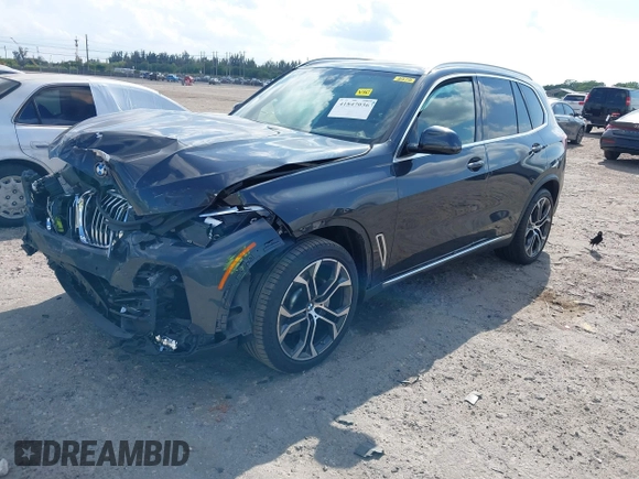 2021 BMW X5 sDrive40i with VIN 5UXCR4C01M9G07906, listed as a IAAI auction lot 41847036 with 16,307 mi miles. Bid and sale history available at carsss.com. Image 2.