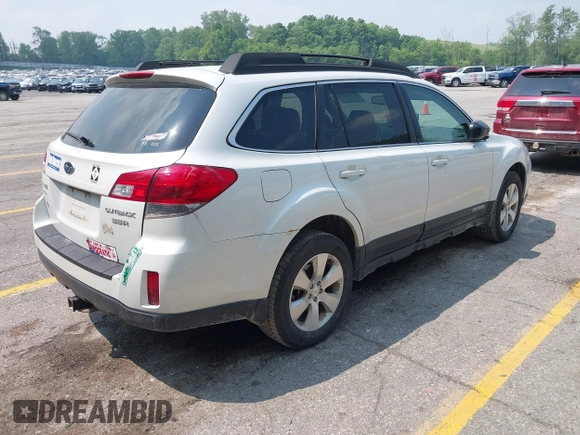 2012 Subaru Outback with VIN 4S4BRDAC1C2224171, listed as a IAAI auction lot 42362532 with 84,583 mi miles and . Bid and sale history available at DreamBid. Image 4.