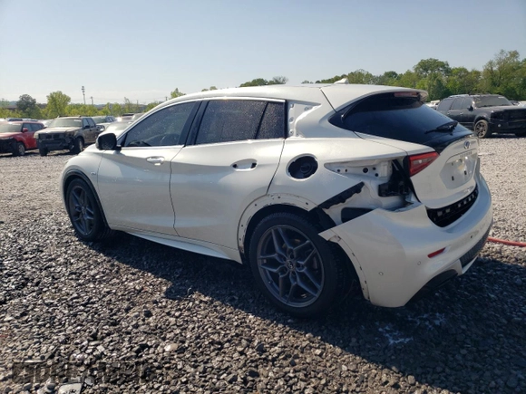 2018 Infiniti QX30 Luxury with VIN SJKCH5CP2JA044425, listed as a Copart auction lot 53065965 with 111,224 mi miles and Salvage title. Bid and sale history available at DreamBid. Image 2.