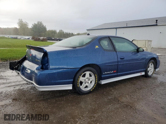 2003 Chevrolet Monte Carlo SS with VIN 2G1WX12K939343662, listed as a Copart auction lot 76054524 with 38,906 mi miles and Salvage Title. Bid and sale history available at carsss.com. Image 3.