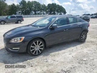2015 Volvo S60 T6 Drive-E with VIN YV149MFK3F1349819, listed as a Copart auction lot 66590114 with 166,860 mi miles and Salvage Title. Bid and sale history available at carsss.com. Image 1.