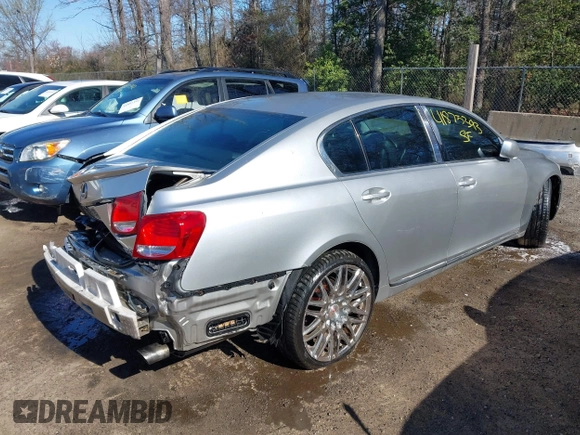 2006 Lexus GS 300 with VIN JTHCH96S460004367, listed as a IAAI auction lot 41875393 with 242,158 mi miles. Bid and sale history available at carsss.com. Image 4.